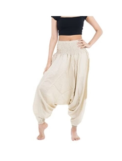 B BANGKOK PANTS Women's Harem Pants Jumpsuit Hippie Clothes