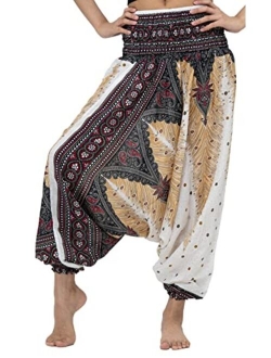 B BANGKOK PANTS Women's Harem Pants Jumpsuit Hippie Clothes