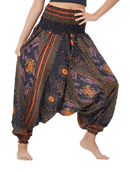 B BANGKOK PANTS Women's Harem Pants Jumpsuit Hippie Clothes