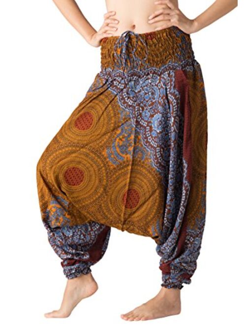 B BANGKOK PANTS Women's Harem Pants Jumpsuit Hippie Clothes