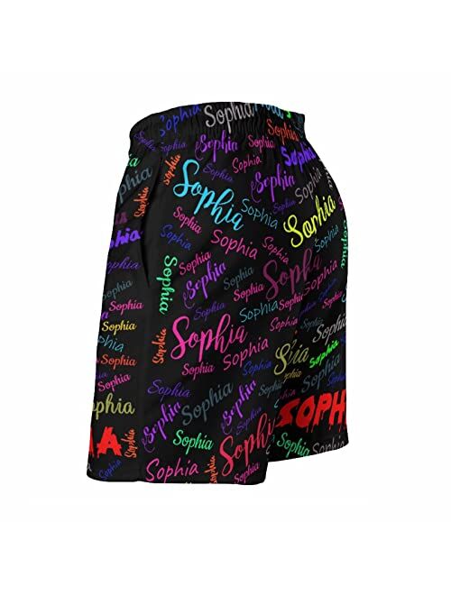 Wayabo Custom Mens Swim Trunks with Faces Quick Dry Surf Board Shorts Personalized Photos Gifts