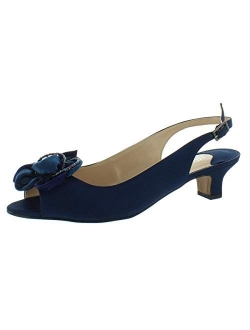 J. Renee Women's Leonelle Low Heel Open Toe Slingback