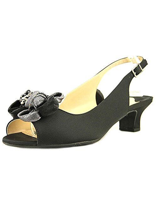 J. Renee Women's Leonelle Low Heel Open Toe Slingback