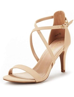 Women's Dolce Fashion Stilettos Open Toe Pump Heel Sandals