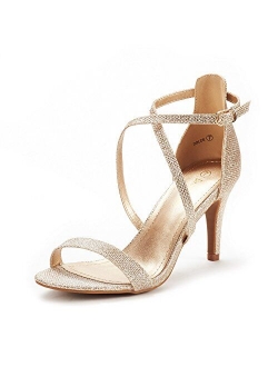 Women's Dolce Fashion Stilettos Open Toe Pump Heel Sandals