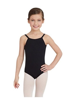 Girls' Team Basic Camisole Leotard with Adjustable Straps