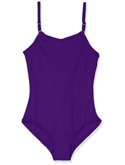 Girls' Team Basic Camisole Leotard with Adjustable Straps