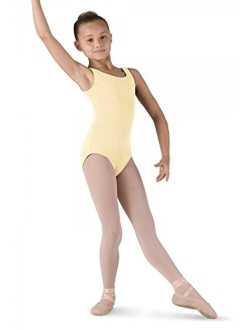 Dance Girls Tutu Scoop Front/Back Tank Leotard