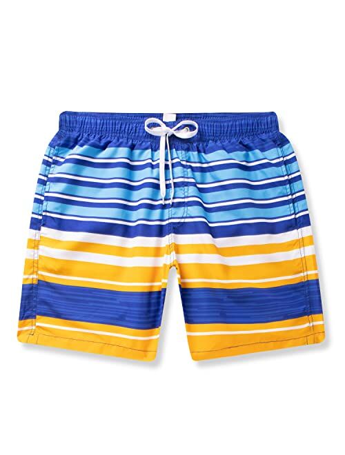 Sloosh Men’s Swim Trunks, Quick Dry Sun Protection Swim Shorts with Drawstring, Beach Shorts, Sports Running Bathing Suits