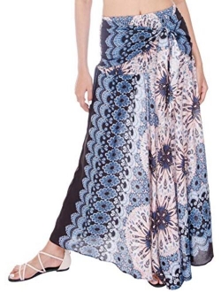 Joob Joob Long Boho Skirts for Women - Bohemian Hippie Maxi Skirt