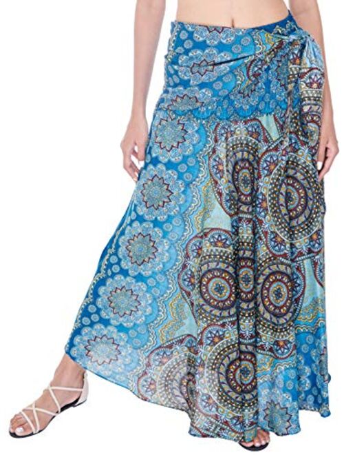 Joob Joob Long Boho Skirts for Women - Bohemian Hippie Maxi Skirt