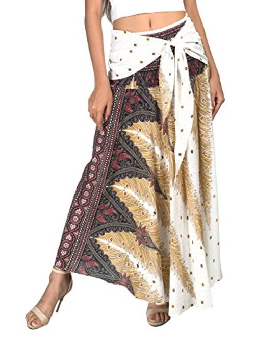 Joob Joob Long Boho Skirts for Women - Bohemian Hippie Maxi Skirt