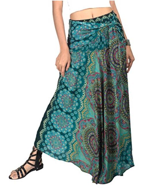 Joob Joob Long Boho Skirts for Women - Bohemian Hippie Maxi Skirt