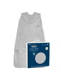 HALO 100% Cotton Sleepsack Swaddle, 3-Way Adjustable Wearable Blanket, TOG 1.5