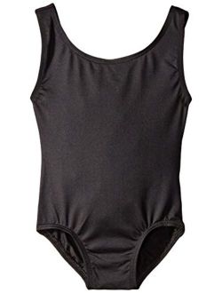 Girls' Little High Neck Tank Nylon Leotard