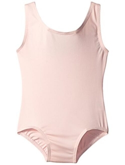 Girls' Little High Neck Tank Nylon Leotard