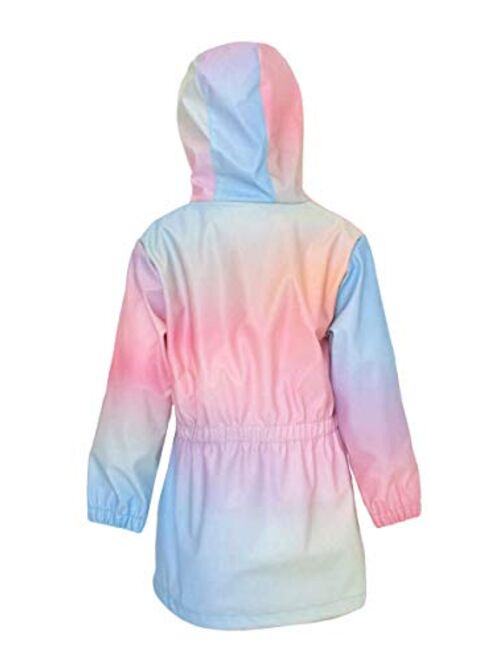 Western Chief Girls Ombre Rainbow Rain Coat Iridescent