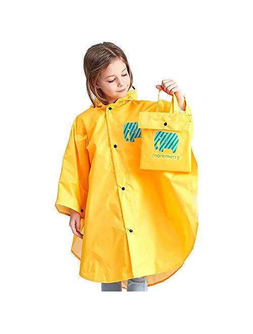 EnJoCho Kids Ponchos Waterproof Jackets Rain Wear Cartoon Rain Poncho Toddler Reusable Raincoat for Boy Girl 1-12 Years Old