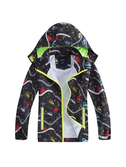 MUMRAP Waterproof Kids Rain Jackets With Hood,Lightweight Toddler Raincoat For Boys GirlsKids Clothes Windbreaker Jacket