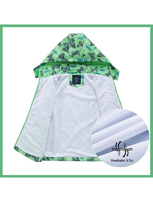 MUMRAP Waterproof Kids Rain Jackets With Hood,Lightweight Toddler Raincoat For Boys GirlsKids Clothes Windbreaker Jacket