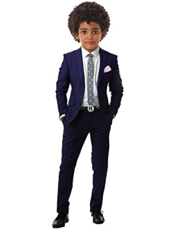 Boys Slim Fit Suit Rosefia Style Five Piece Set