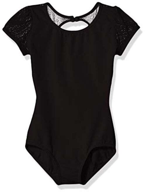 Capezio girls Puff Sleeve Keyhole Back Leotard