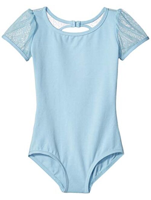 Capezio girls Puff Sleeve Keyhole Back Leotard