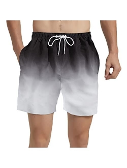 SUNDAY ROSE Men's Swim Trunks Quick Dry Beach Shorts Bathing Suits with Mesh Lining Board Shorts S-XXL