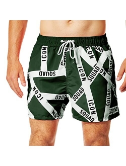 SUNDAY ROSE Men's Swim Trunks Quick Dry Beach Shorts Bathing Suits with Mesh Lining Board Shorts S-XXL