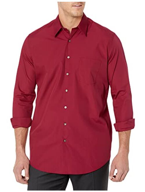 Van Heusen Men's Tall Fit Dress Shirts Poplin