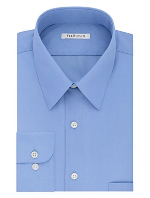 Van Heusen Men's Tall Fit Dress Shirts Poplin