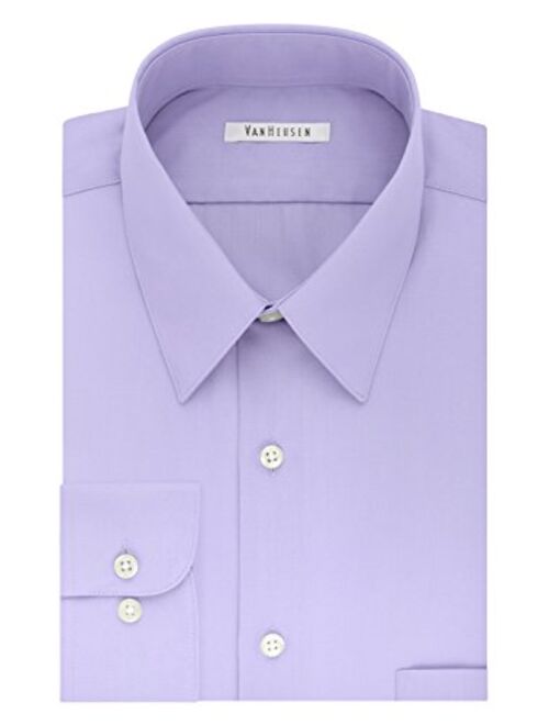 Van Heusen Men's Tall Fit Dress Shirts Poplin