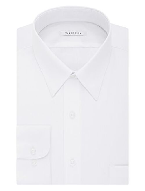 Van Heusen Men's Tall Fit Dress Shirts Poplin