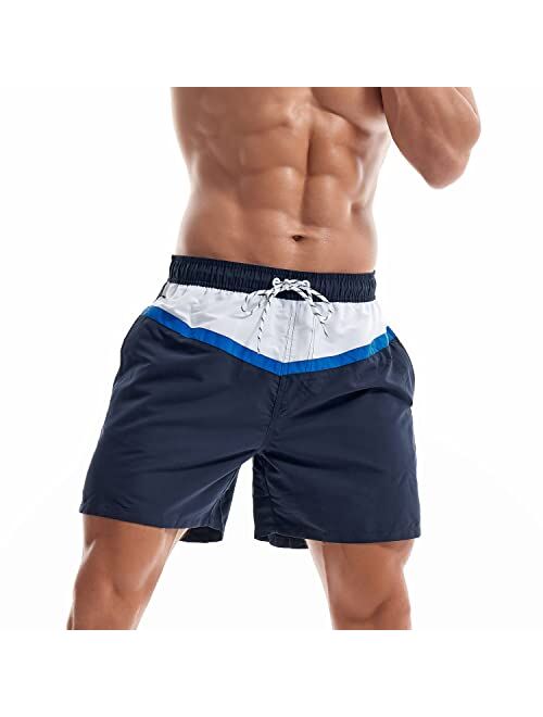 KOTENKO Swimwear Men Swimsuits Swimming Boardshorts Surfing Trunks Bathing Suits