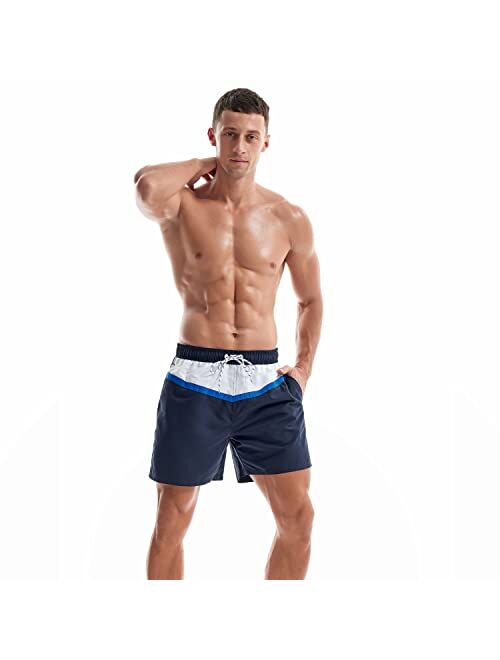 KOTENKO Swimwear Men Swimsuits Swimming Boardshorts Surfing Trunks Bathing Suits