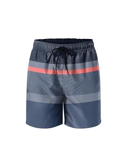 Sotpuebo Mens Swim Trunks Quick Dry Board Shorts with Pockets and Mesh Lining Cool Design Mens Swim Shorts