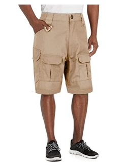 Alimens & Gentle Men's Cargo Short Elastic Waist Multi-Pocket Outdoor Military Tactical Shorts