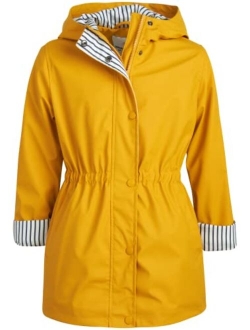 URBAN REPUBLIC Girls Raincoat Waterproof Anorak Slicker Shell Windbreaker Rain Jacket (7-16)