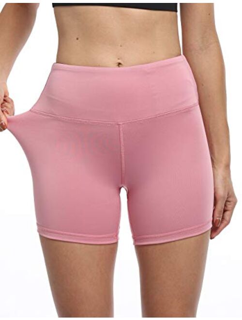 JJUQ Workout Shorts for Women High Waist Biker Yoga Running Athletic Short with Pockets