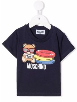 Kids Teddy-print logo T-shirt