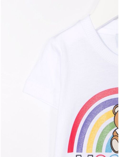 Moschino Kids Teddy Bear-motif cotton T-Shirt