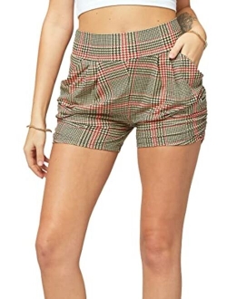 Conceited Premium Ultra Soft High Waisted Harem Shorts for Women with Pockets