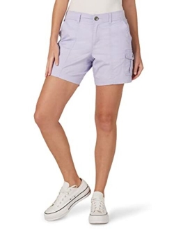 Women's Flex-to-go Mid-Rise Seamed Cargo Short