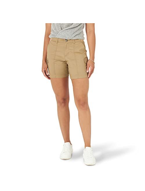 Lee Women's Flex-to-go Mid-Rise Seamed Cargo Short