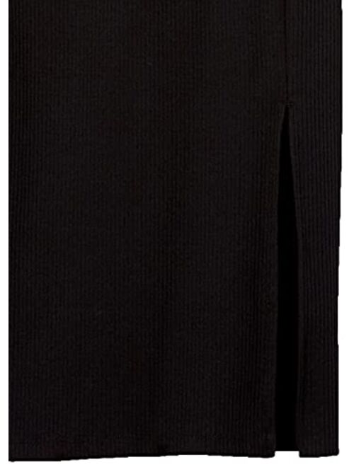 The Drop Women's Veronique High Waist Slit Skirt