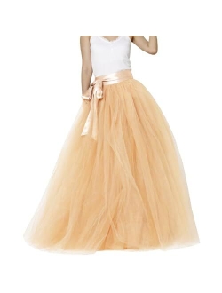 EllieHouse Womens Long Tutu Party Evening Tulle Skirt PC05