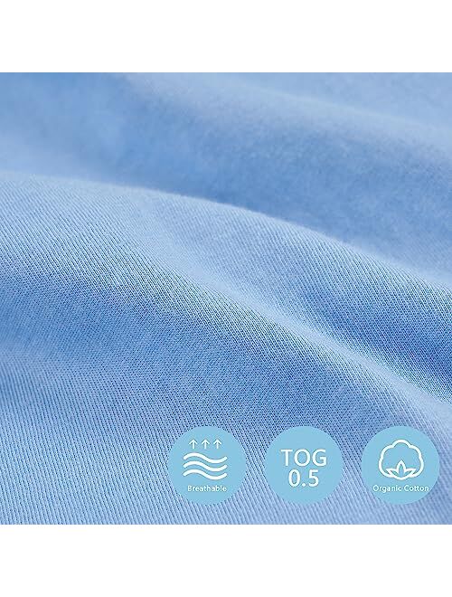 TILLYOU Organic Cotton Sleep Sack - Premium Wearable Blanket for Baby, Soft and Safe Design for a Cozy Sleeping Experience, S/M/L/XL