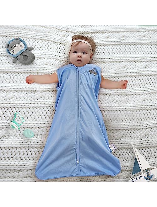 TILLYOU Organic Cotton Sleep Sack - Premium Wearable Blanket for Baby, Soft and Safe Design for a Cozy Sleeping Experience, S/M/L/XL