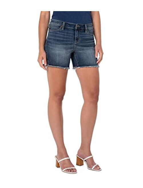 Liverpool womens Vickie Fray Hem Shorts in Harpswell