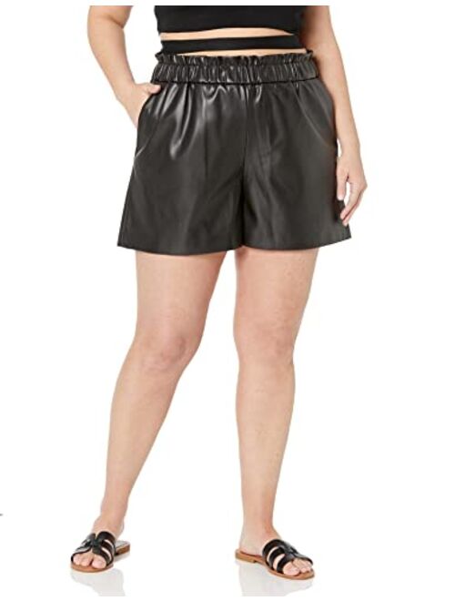 The Drop Women's Rose Loose Fit Paperbag Pull-on Short